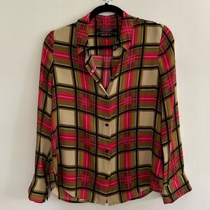 Scotch & soda small‎ plaid top size small